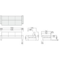 【軒先渡し】オリバー ローリング式ソファベッド ビニールレザー　チャコールグレー S・SA-168・CL-20Y 1台　（直送品）
