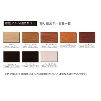 アトムサポート 水性自然カラー(天然油脂ステイン) 0.7L オールナット 4971544086262 1セット(6缶)（直送品）