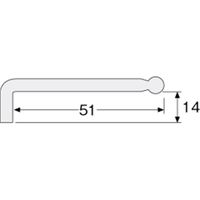 ホーザン ボールポイントレンチ Wー112ー1.5 1個（直送品）