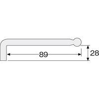 ホーザン ボールポイントレンチ Wー112ー5 1個（直送品）