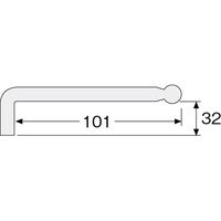 ホーザン ボールポイントレンチ Wー112ー6 1個（直送品）