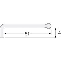 ホーザン ボールポイントレンチ Wー113ー1.5 1個（直送品）