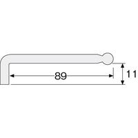 ホーザン ボールポイントレンチ Wー113ー5 1個（直送品）