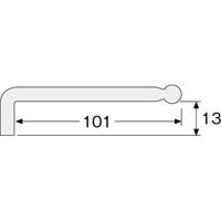 ホーザン ボールポイントレンチ Wー113ー6 1個（直送品）