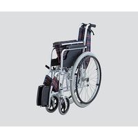 アズワン 車椅子 (自走式/アルミ製/介助ブレーキ付き) NWC-100AL 1台 8-5951-01（直送品）