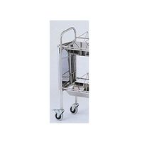 アズワン カルテワゴン(平板タイプ) 540×328×1010mm 補助板付 30F-S 1台 8-7483-01（直送品）