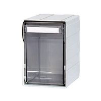 カセッター(チップケース) A5サイズ以下(W125×D192×H186mm)前傾1段 クリアー HA5-N41 1セット(2個)（直送品）