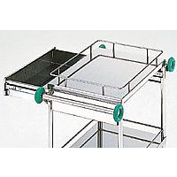 アズワン とっても静かな回診車(引出付) 750(940)×450×900mm TSA-750 1台 0-1619-12（直送品）