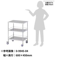 アズワン エコノミー回診車 3段 450×300×800mm KSC3 1台 0-9945-03（直送品）