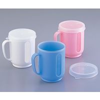 小森樹脂 窓付きメモリーコップ (ブルー) 介護 食器  8-8068-02 1セット(9個)