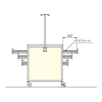 アズワン アルティア 点滴処置車 2列両引出し TW-NB1 1個 0-7922-22（直送品）