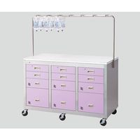 アズワン アルティア 点滴処置車 3列片引出し TS-NB3 1個 0-7922-23（直送品）