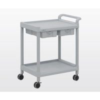 アズワン モバイルストレージカート(引出し付) 2段 705×444×830 MSO21C 1個 7-1085-01（直送品）