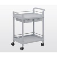 アズワン モバイルストレージカート(引出し付) 2段(枠付) 705×444×860 MSO21K 1個 7-1085-03（直送品）