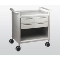 アズワン モバイルストアーカート 浅型4個 MS24A 1個 7-1087-01（直送品）