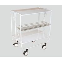 伸和 ハンディサイドカート 折りたたみ式 網棚あり ホワイト 690×400×730mm 8-4764-03 1個（直送品）