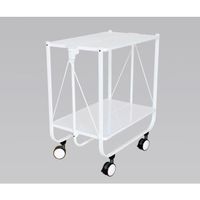 伸和 ハンディサイドカート 折りたたみ式 網棚なし ホワイトR 690×400×730mm 8-4764-12 1式（直送品）