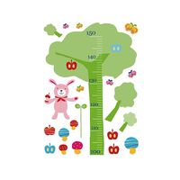 サンコーマーク工業 ウォールステッカー 身長計 くまさん PWS-54 1セット 8-6409-04（直送品）