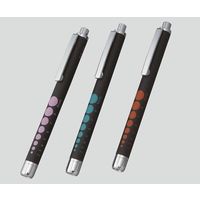 コンテック ラバー調ソフトLEDペンライト ブラック/ブルー KE-336 1セット(3本) 8-6494-02