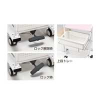 アズワン オムツ交換車(ワンタッチ4輪トータルロック) 840×455×940 SKI-4R 1個 8-9976-01（直送品）