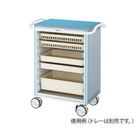 アズワン ヨーロピアンカートII(アルティアトレー) ブルー 850×540×1050mm EL-TB 1台 0-5751-11（直送品）