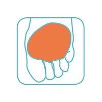 小原工業 セラステップ ゲルフォアフットパッド 2個入 6211 1セット(4個:2個×2組) 8-9055-11（直送品）