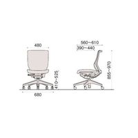 設置込】イトーキ エピオス オフィスチェア クロス ローバック（グレーフレーム・樹脂脚）肘無 フリーロッキング 背：ネイビーブルー 座：ブラック（直送品）