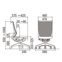 設置込】イトーキ エピオス オフィスチェア メッシュタイプ ハイバック（グレーフレーム・樹脂脚）肘無 ロッキングレンジ調節 背座：ラズベリーレッド（直送品）