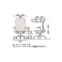 【設置込】イトーキ　ヴェントチェア　可動肘付　ストライプレイヤー（ランバーサポート無）　ブラックフレーム　シルバーメタリック アルミ脚　グレーストラ （直送品）