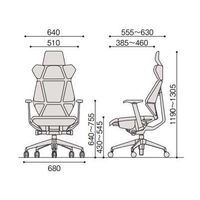 【設置込】イトーキ　フリップフラップチェア　エクストラハイバック　固定肘付　ハンガーなし　ブラックシェル　ブラック樹脂脚　背座プラムパープル　1脚（直送品）