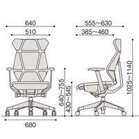 【設置込】イトーキ　フリップフラップチェア　固定肘付　ハンガーなし　ブラックシェル　ブラック樹脂脚　背座オフブラック　1脚（直送品）