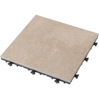 タカショー　敷くだけタイル 磁器B サンドベージュ　300×300　1セット（9枚入り）　（直送品）