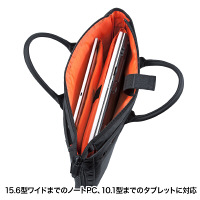 サンワサプライ ビジカジPCバッグ（ビジネスカジュアル） ブラック/15.6インチワイドまで対応 BAG-GF8BK 1個（直送品）