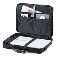 サンワサプライ　PCキャリングバッグ　ブラック　15.6インチワイドまで/フルオープンタイプ　BAG-U54BK2（直送品）