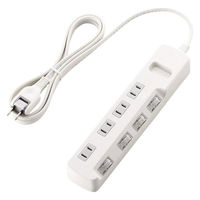 延長コード 電源タップ コンセント 2m 2ピン 4個口 個別スイッチ 省エネ 白 T-E5A-2420WH エレコム 1個（直送品）