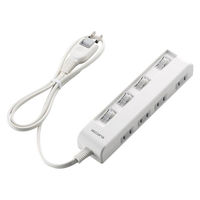 延長コード 電源タップ コンセント 1m 2P 4個口 個別スイッチ 横挿し 省エネ 白 T-E5C-2410WH エレコム 1個