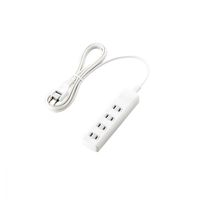 延長コード 電源タップ コンセント 2.5m 2ピン 4個口 雷ガード ホワイト T-K1A-2425WH エレコム 1個