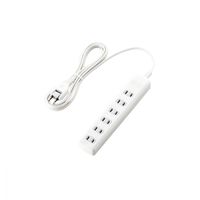延長コード 電源タップ コンセント 2.5m 2ピン 6個口 雷ガード ホワイト T-K1A-2625WH エレコム 1個（直送品）