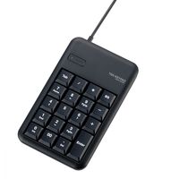 エレコム 有線テンキーボード Sサイズ メンブレン 高耐久 ブラック TK-TCM013BK 1個