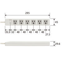 延長コード 電源タップ コンセント 5m 3ピン 6個口 RoHS指令準拠 白 T-T01-3650WH/RS エレコム 1個（直送品）