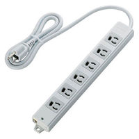 延長コード 電源タップ 二重構造 1m 3ピン 6個口 マグネット付 抜け止め T-WRM3610LG/RS エレコム 1個（直送品）