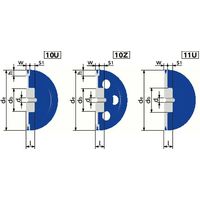 鍋屋バイテック(NBK) Vプーリー 125-3V-1 1個（直送品）