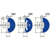 鍋屋バイテック(NBK) Vプーリー 160-3V-3 1個（直送品）