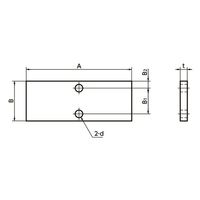 鍋屋バイテック(NBK) LMガイド オプション リニアクランパ・ズィー用アダプタプレート PHKL-25-6 1個（直送品）
