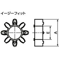 鍋屋バイテック(NBK) 軸継手 カップリング MJ用スリーブ MJ-30-EBL-SLV 1個（直送品）