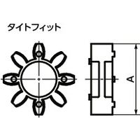 鍋屋バイテック(NBK) 軸継手 カップリング MJ用スリーブ MJ-80-WH-SLV 1個（直送品）