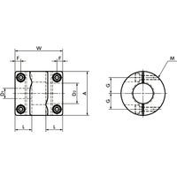 鍋屋バイテック(NBK) フレキシブルカップリングー高減衰能ゴムタイプーショートタイプ XGS-34C-8-11 1個（直送品）