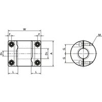 鍋屋バイテック(NBK) フレキシブルカップリングー高減衰能ゴムタイプー標準タイプ XGT-39C-10-10 1個（直送品）