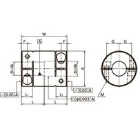 鍋屋バイテック(NBK) リジッドカップリング ー クランピングタイプ XRP-24C-8-8 1個（直送品）