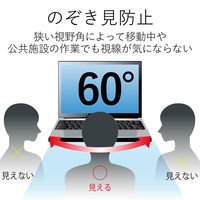 エレコム 液晶保護フィルター 覗き見防止 やわらか 17インチ EF-PFF17 1枚（直送品）